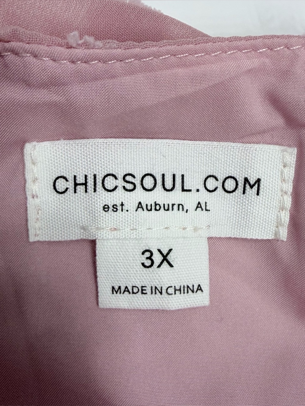 Chic Soul Pink Swiss Dot Surplice Midi Dress 3X Boho - Picture 6 of 10